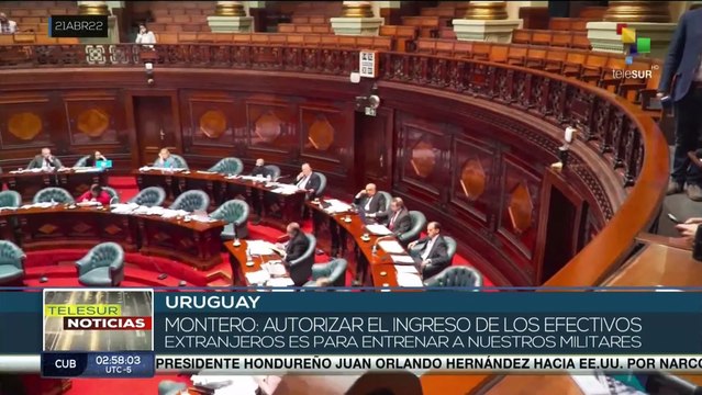 Uruguay autoriza ingreso de fuerzas de EE.UU. para formar a efectivos militares