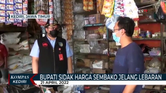 Bupati Kediri Sidak Harga Sembako Jelang Idul Fitri