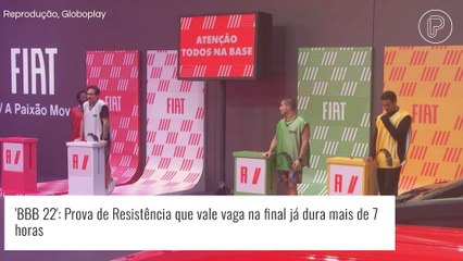 'BBB 22': Prova de Resistência valendo vaga na final já dura mais de 7 horas. Veja!