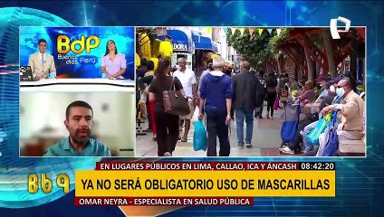 Omar Neyra: "las mascarillas no estaban siendo útiles al aire libre"
