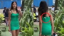 Shanaya Kapoor Oops Moment Viral Video,Bold Dress में दिखा Price Tag । Boldsky