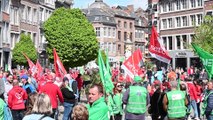 Environ 1.000 syndicalistes ont manifesté pour leur pouvoir d'achat à Namur.