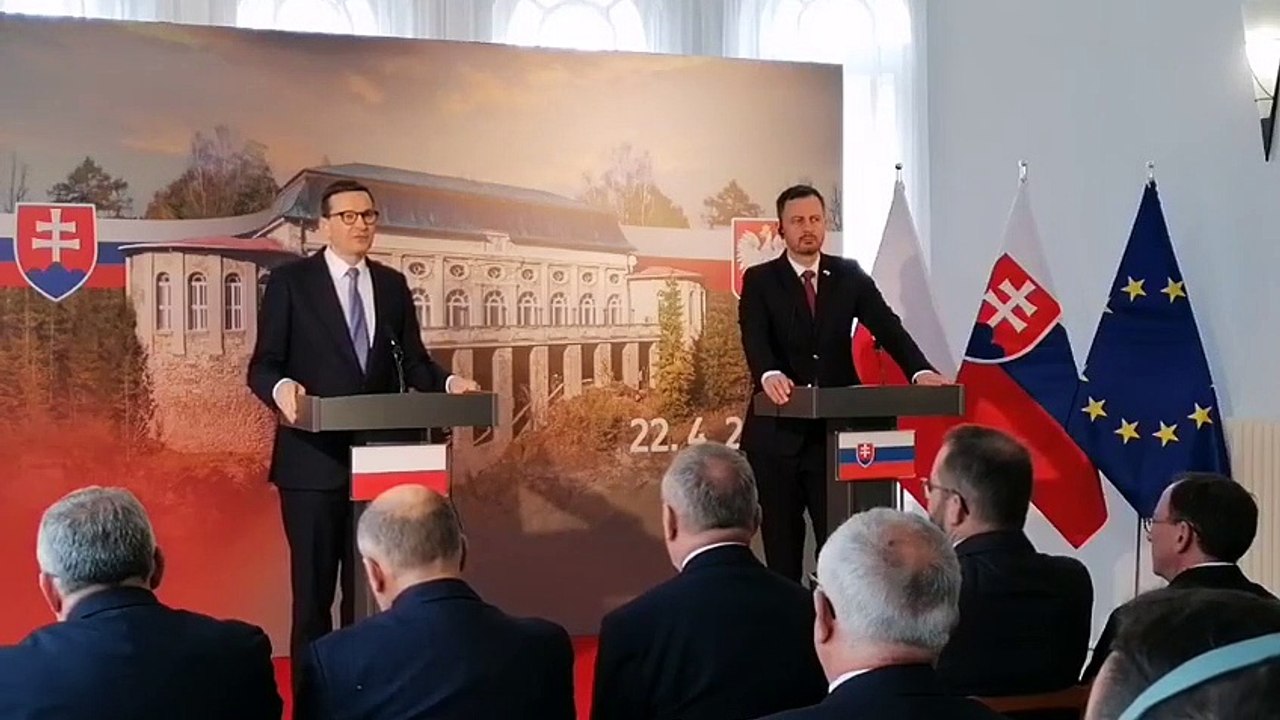 ZÁZNAM: E. Heger a M. Morawiecki zdôraznili pokračovanie v pomoci Ukrajine