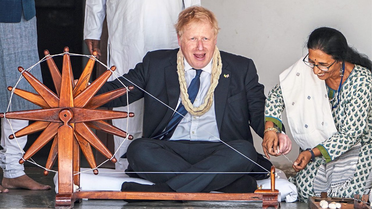 Johnson in Indien: „Ich habe noch nie einen so freudigen Empfang erlebt'