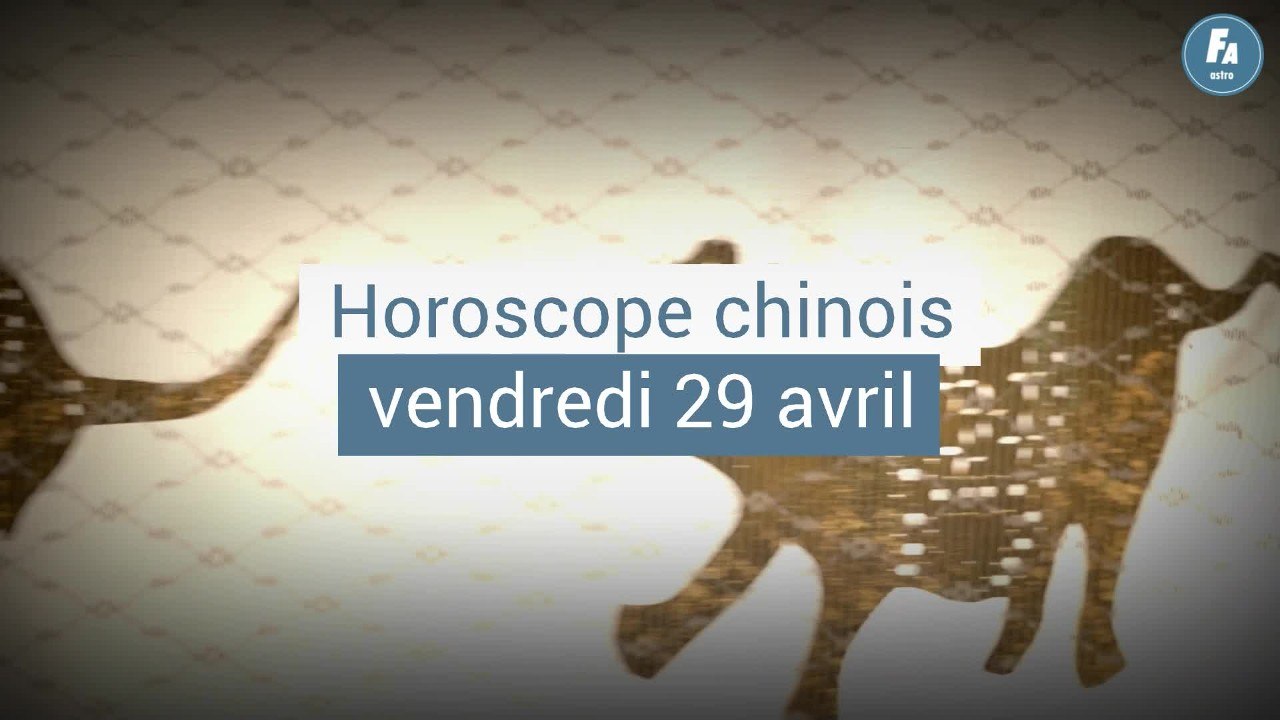 FEMME ACTUELLE - Horoscope chinois du jour du vendredi 29 avril 2022, le Rat d'Eau