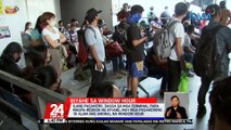 Ilang pasahero, dagsa sa mga terminal para magpa-rebook ng biyahe; may mga pasaherong 'di alam ang umiiral na window hour | 24 Oras