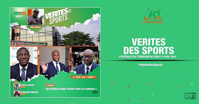 Vérités des sports du 21 avril 2022 par Brice Kouassi [ Radio Côte d'Ivoire ]