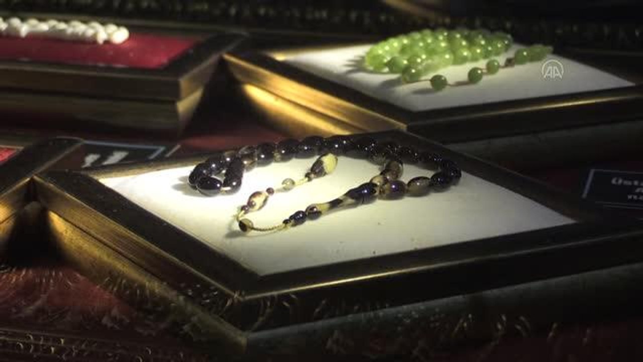 DİYARBAKIR - Osmanlı ve Mevlevi motiflerle bezenmiş tespihler sergileniyor