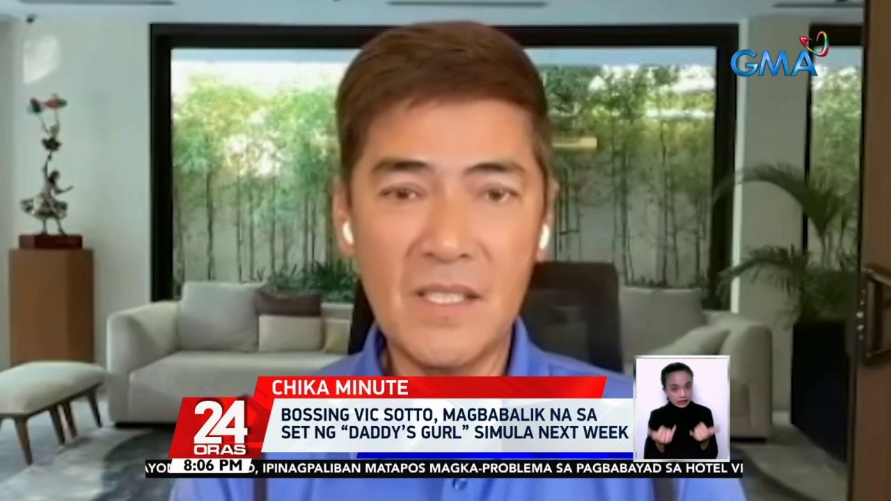 Bossing Vic Sotto, magbabalik na sa set ng “Daddy’s Gurl” simula next week | 24 Oras