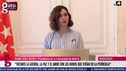Ayuso reivindica la Reconquista y el conjunto de la historia de España