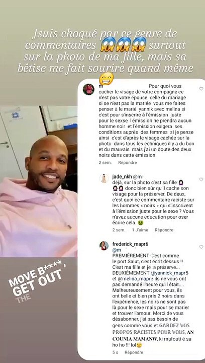 Frédérick de "Mariés au premier regard" répond à un commentaire déplacé