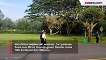 Potret Wapres Maruf Olahraga Pagi di Kawasan Candi Borobudur