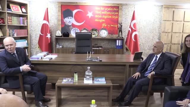 ESKİŞEHİR - Tarım ve Orman Bakanı Kirişci, MHP İl Başkanlığını ziyaret etti