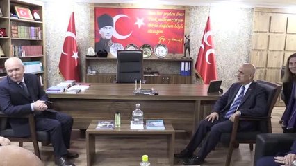 ESKİŞEHİR - Tarım ve Orman Bakanı Kirişci, MHP İl Başkanlığını ziyaret etti