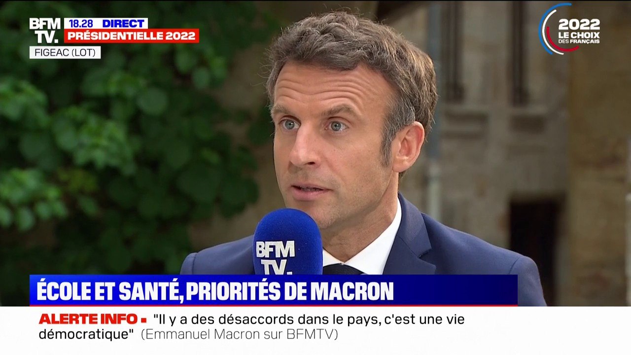 Emmanuel Macron: "La priorité est d'avancer sur les deux grands chantiers que sont l'école et la santé"