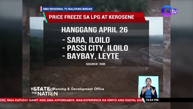 Price freeze sa LPG at kerosene, ipinatutupad na rin sa ilan pang lugar na hinagupit ng Bagyong Agaton | SONA