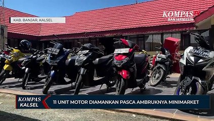 Pasca Minimarket Ambruk, 11 Unit Sepeda Motor Diduga Milik Korban Masih Diamankan di Polsek Gambut