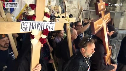 شاهد: مسيحيو القدس يحيون الجمعة العظيمة وسط تصاعد العنف بين الإسرائيليين والفلسطينيين