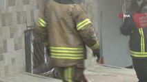 Arnavutköy'de korkutan yangın... Bodrum kattaki dairede perdelerin tutuşması sonucu çıkan yangın korkuttu