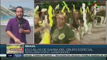 Brasil: Escuelas de samba inician desfile en el Carnaval de Río de Janeiro