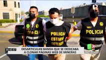 Capturan a presunto líder de banda criminal que clonaba páginas web para estafar a empresarios