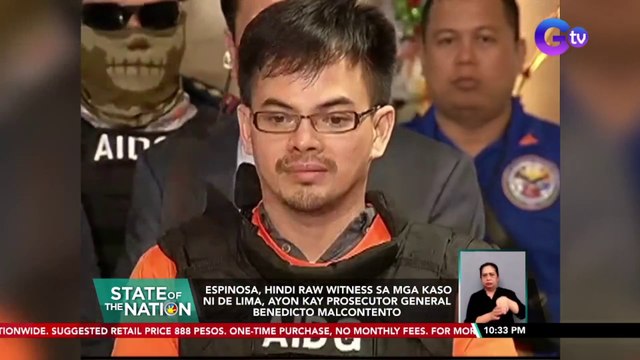 Self-confessed drug lord na si Kerwin Espinosa, binawi ang lahat ng kanyang mga pahayag laban kay Sen. Leila de Lima | SONA