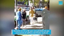 Revuelo en 13 y 48, por una pérdida de gas evacuaron el edificio del Poder Judicial