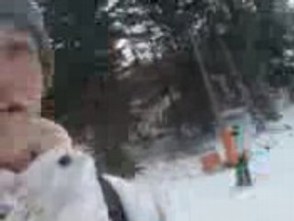 moi au ski avec ma cousine