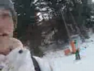 moi au ski avec ma cousine