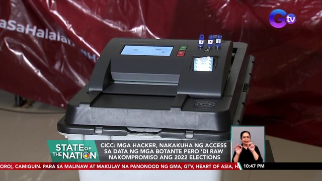 CICC: Mga hacker, nakakuha ng access sa data ng mga botante pero 'di raw nakompromiso ang 2022 Elections | SONA