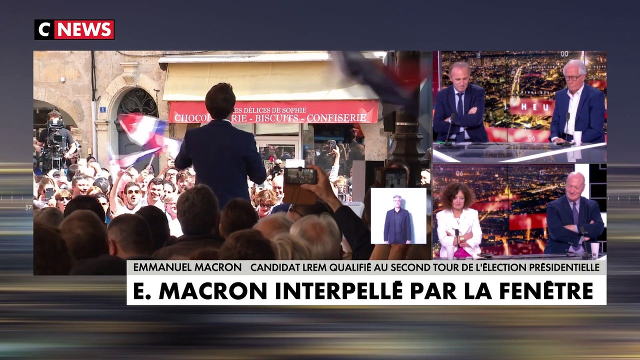 Figeac - Regardez Emmanuel Macron interrompu par des opposants qui leur répond : "Félicitez-vous d'être dans une démocratie où vous pouvez interpeller un président comme ça, et j'espère que ça pourra continuer"