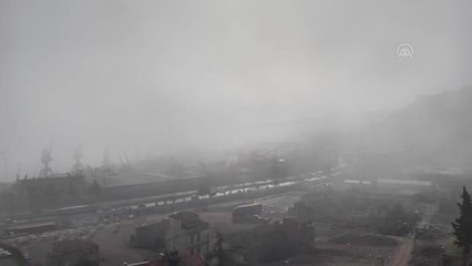 Hava ulaşımına sis engeli