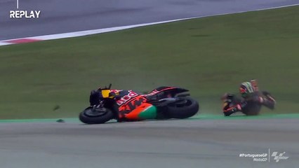 Queda de Brad Binder em Portimão