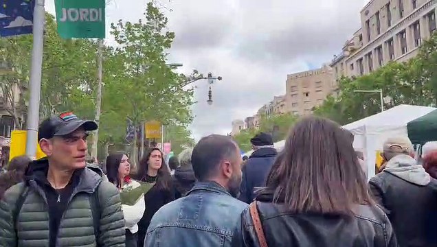 El Paseo de Gràcia, hasta la bandera por Sant Jordi