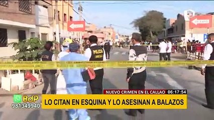 Crimen en el Callao: citan a exconvicto y lo asesinan a balazos