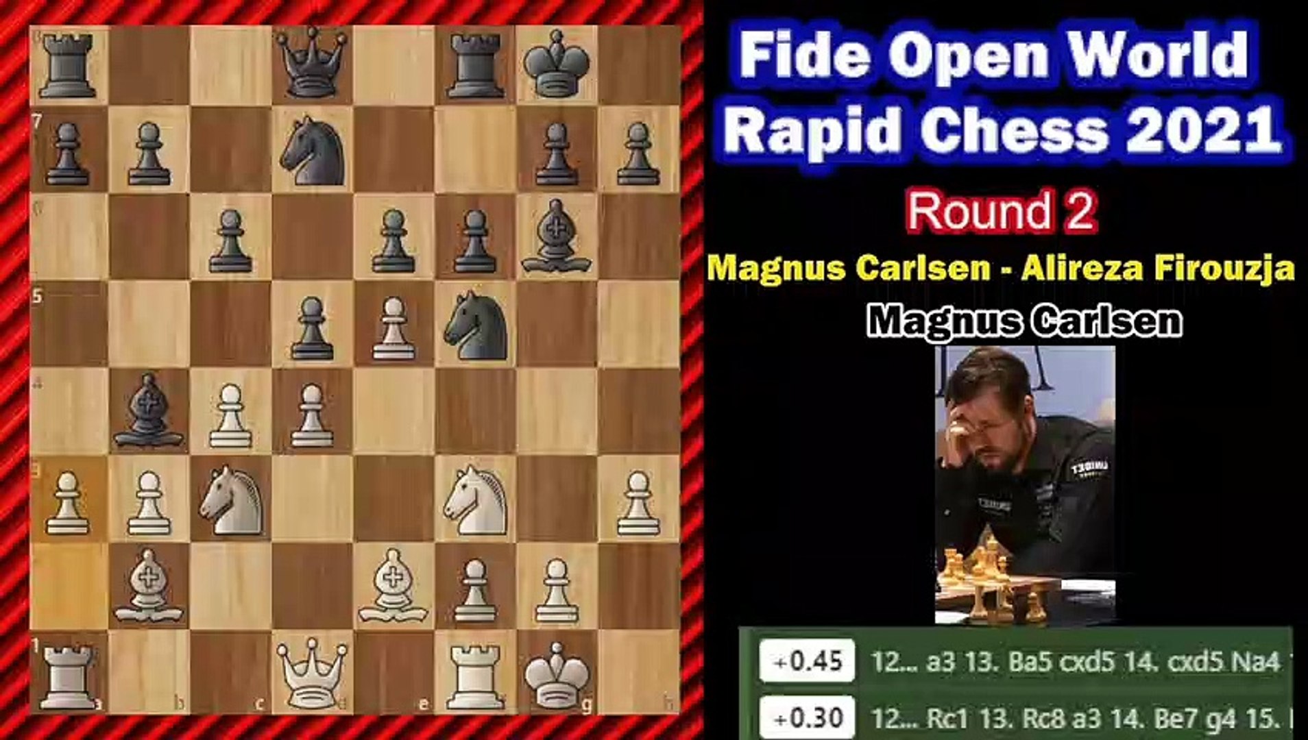 _ One Bad Move and Find Door _ Magnus Carlsen - Alireza Firouzja __ Fide  Open World Rapid Chess 2021 - video Dailymotion