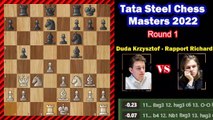 _ Without Castle king is Safe _ Duda Krzysztof - Rapport Richard __ Tata Steel Chess Masters 2022