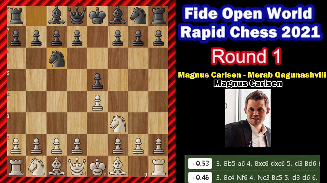 _Champ in Action_ Magnus Carlsen - Merab Gagunashvili __ Fide Open World Rapid Chess 2021  Warsaw