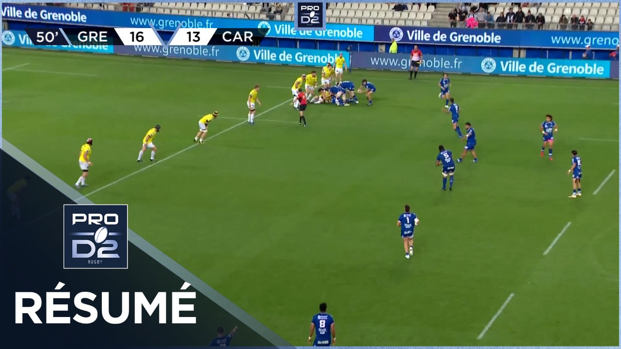 PRO D2 - Résumé FC Grenoble Rugby-US Carcassonne: 28-23 - J28 - Saison 2021/2022