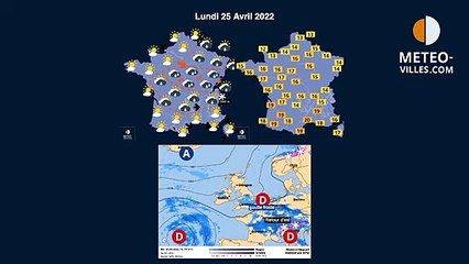 prévisions météo du samedi 23 avril 2022