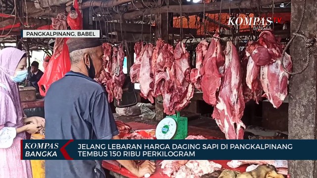 Jelang Lebaran, Harga Daging Sapi di Pangkalpinang Tembus 150 Ribu Per Kilogram