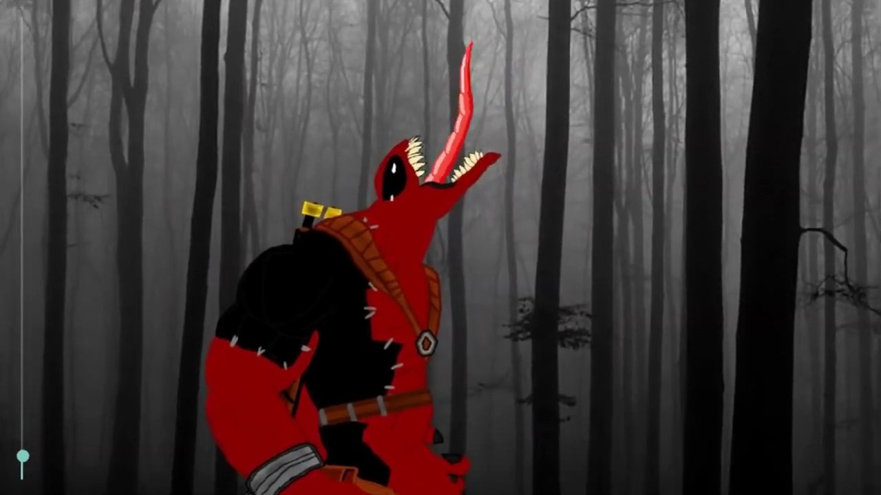 SLENDER MAN vs Venompool - Drawing cartoons 2