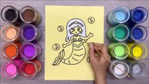 Colored sand Mermaid / Sand art / Mermaid