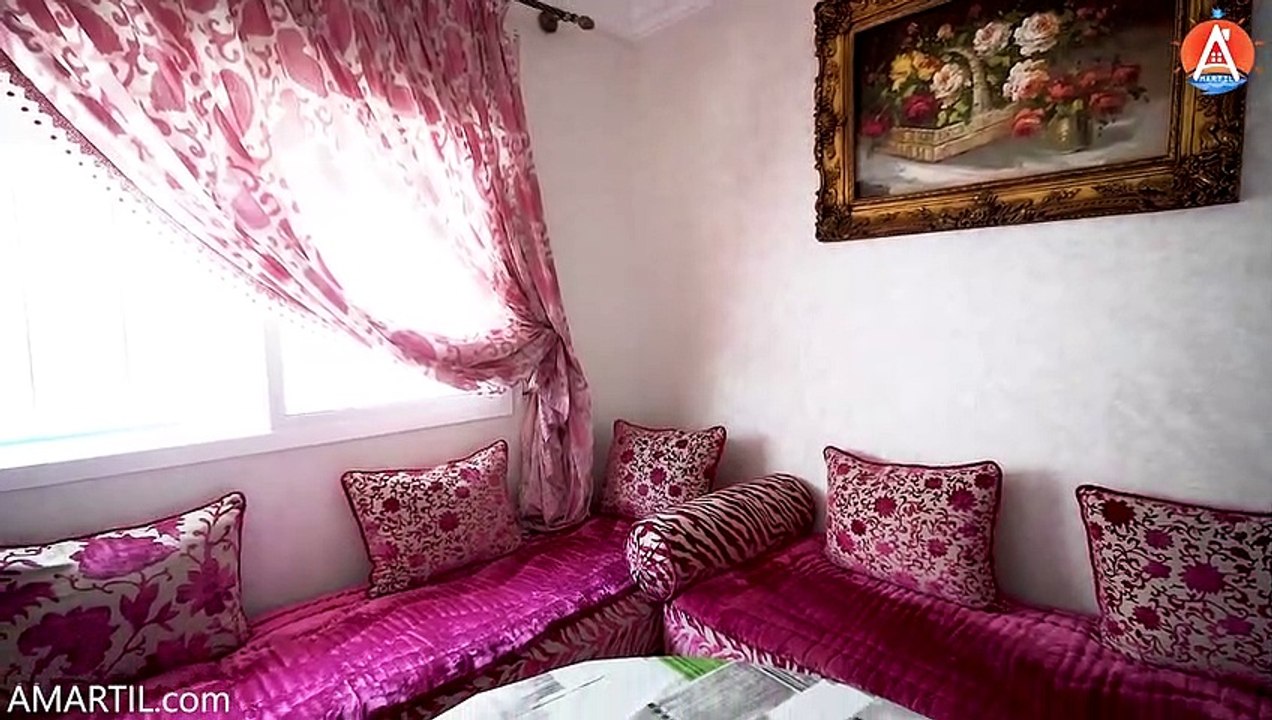 شقة مفروشة أرضية محفظة للبيع رياض صوفيا بمرتيل 2 غرف صالون Appartement a vendre residence riad sofia