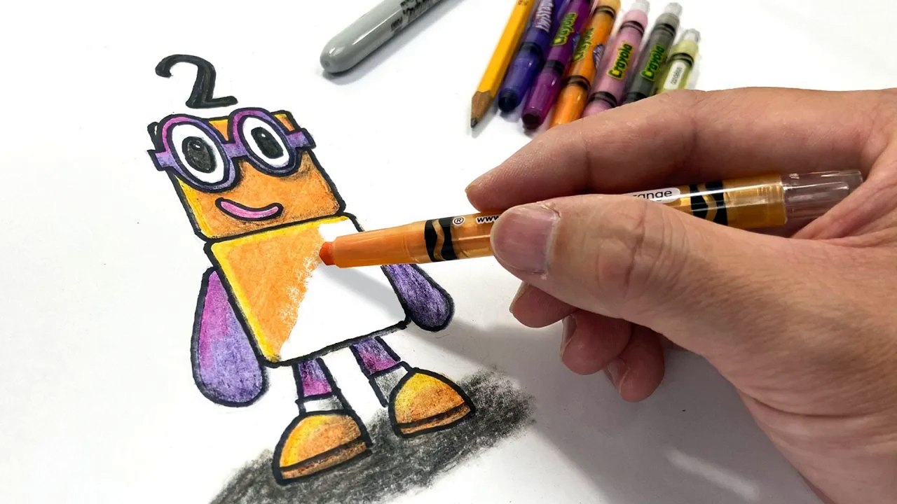 How to Draw Numberblocks Two || Tutorial from Keith's Toy Box