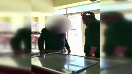 İşyerinde 'gıda kontrol denetim ekibi'ne saldırı kamerada