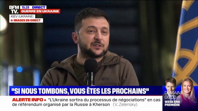Volodymyr Zelensky: Tant que la guerre ne sera pas terminée, je ne quitterai pas l'Ukraine
