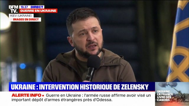 Volodymyr Zelensky: Cette guerre n'est pas seulement en Ukraine, c'est une guerre mondiale
