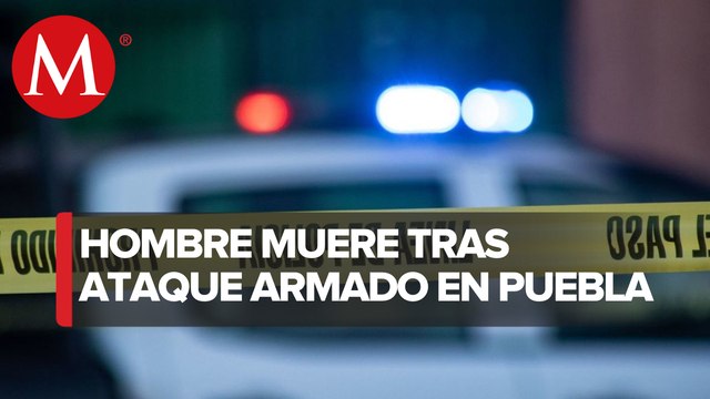 Dos hombres fueron atacados a balazos en Puebla