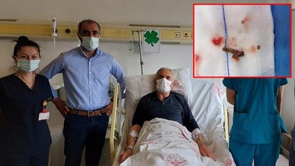 Öksürük şikayetiyle gittiği hastanede 5 yıldır akciğerine saplanan lades kemiğine yaşadığını öğrendi